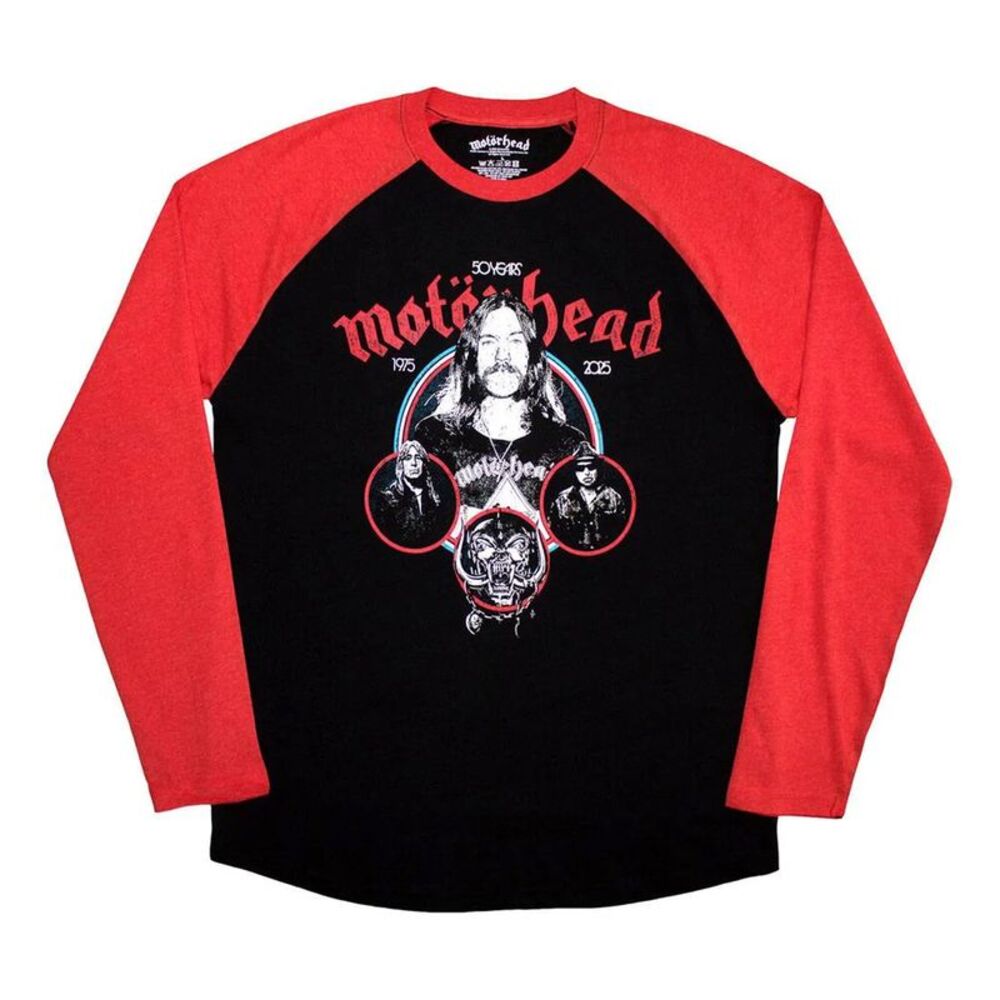 Motorhead Unisex Adult Band Circle T-Shirt / Black/Red